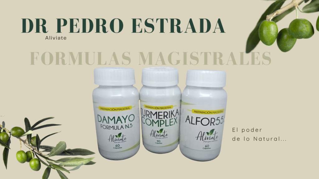 productos propios - fórmulas magistrales del Dr. Pedro Estrada