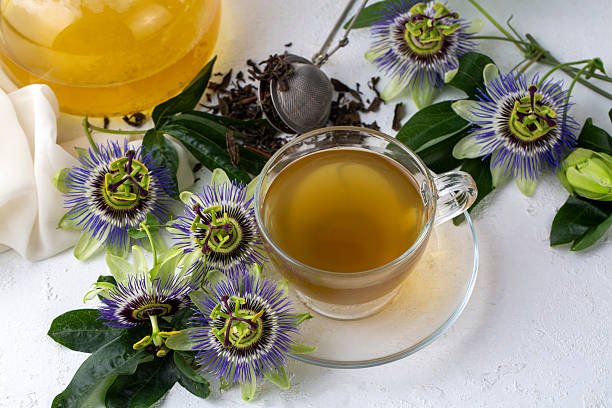 Flor de pasiflora (Passiflora incarnata), planta medicinal sedante vegetal para el insomnio y la ansiedad